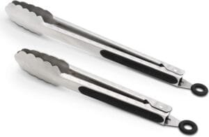 Kitchen tongs for handling food